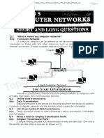 Chapter 5 Computer Networks - Notes Exercise