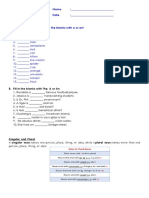 Article and Singular Plural