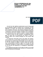 Características diferenciales del género Homo y su aplicación a la filogenia de los hominidos