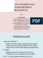 Peranan Vitamin Dan Koenzim Beserta Reaksinya