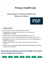 CHN CS 5 PHC Services in Oman