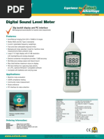 Ficha Técnica Sonómetro 407750 - DS-En