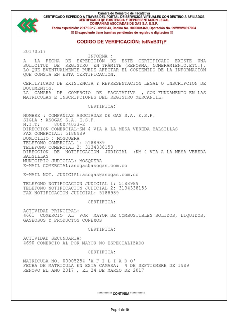 Camara y Comercio Mosquera | PDF | Petróleo | Junta Directiva