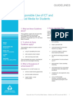 Responsible Use of ICT and Social Media Student Guidelines