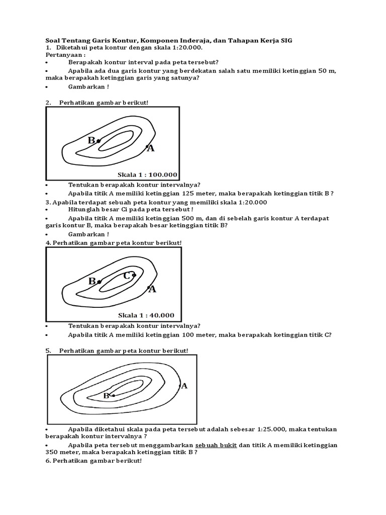 Soal Tentang Garis Kontur Pdf