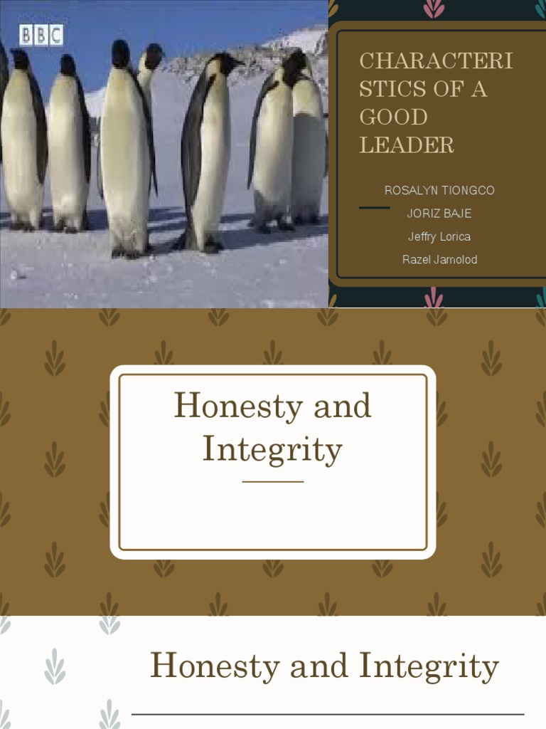 Characteristics of A Good Leaders | PDF