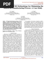 Application of 8D Methodology For Minimizing The Defects in Manufacturing Process - A Case Study