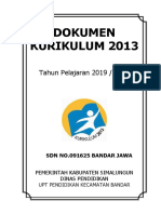 Dokumen Kurikulum 2013: Tahun Pelajaran 2019 / 2020