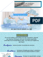 Anestesia quirúrgica Venezuela