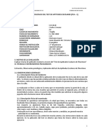 Informe Psicológico de Test