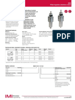 B38 Filter/regulator (Stainless Steel) : Medium: Maximum Inlet Pressure: Port Sizes: Ambient/Media Temperature: Materials