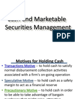 Cash and Marketable Securities Management