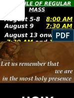 Holy Hour and Mass