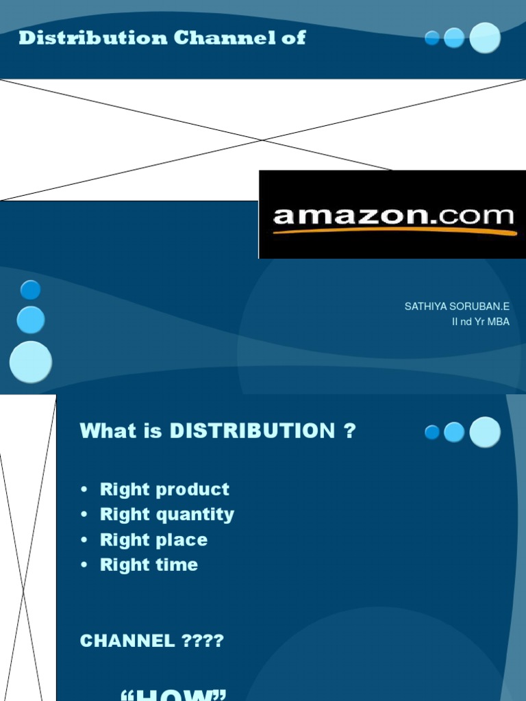 Amazon's Distribution Channels Explained | PDF | Retail | E Commerce