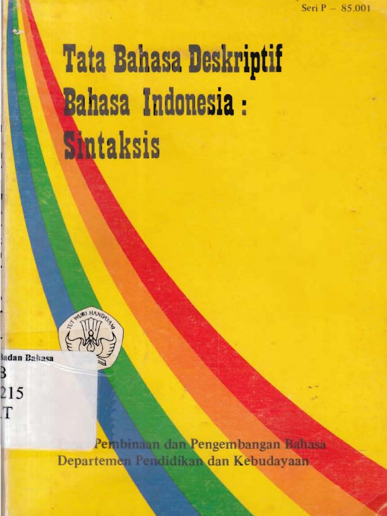 Tata Bahasa Deskriptif Bahasa Indonesia Sintaksis 1985 Pdf
