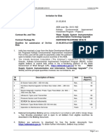 Bid Document Contract Package No. KEIIP/NCB/TR-2/WS26B/ 2018-19 Invitation For Bids