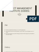 Project Management Institute (Codes) : by Faizan Shah Salman Anwar Asad Ali