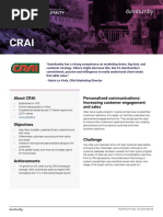 Case Study - CRM & Loyalty: About CRAI Personalised Communications: Increasing Customer Engagement and Sales