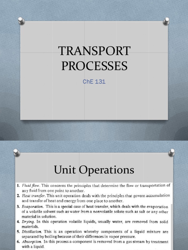 Molecular Transport in Unit Operations | PDF | Science & Mathematics