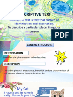 Descriptive Text: Descriptive Text Is Text That Contain of Identification and Description