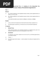 Amendment Agreement Template