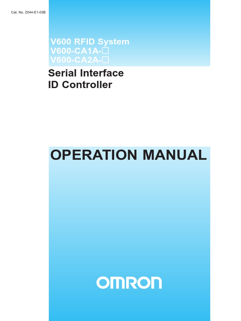 V600 Serial Interface+Operation Manual PDF Electrical Connector
