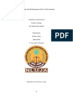 Comparison of Presidential and Parliamentary Forms of Government