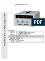 Matrix MPS-3003-5L-3 DC Power Supply Manual
