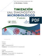 Bienvenid@ - Optimización Del Diagnóstico Microbiológico (1 Edición) - SEIMC