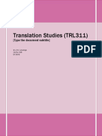 Translation Studies PDF