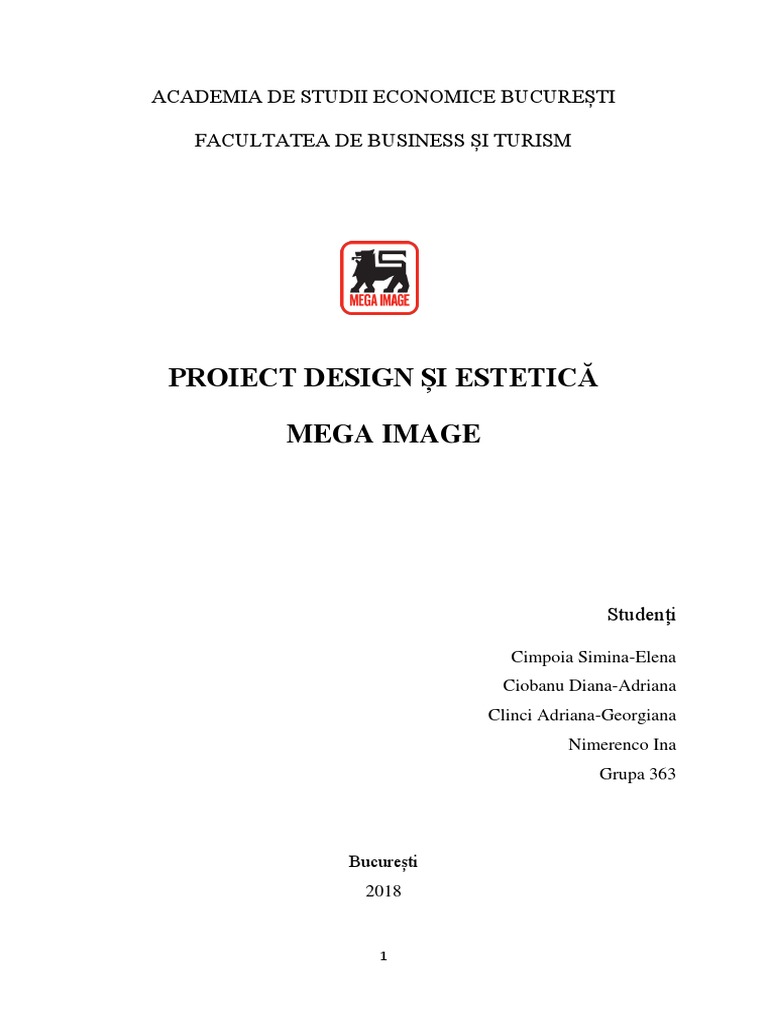 Proiect Design Mega-Image | PDF