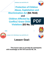RA 7610 Child Abuse and EO No. 56