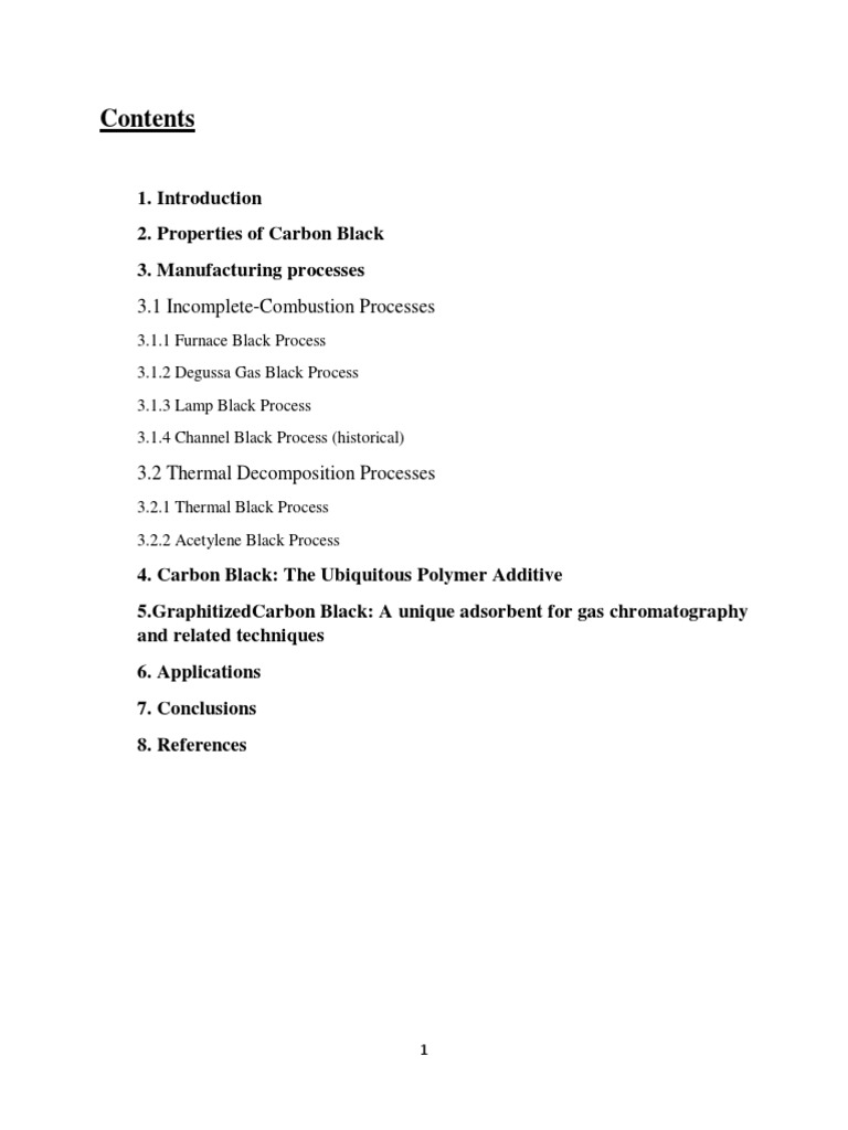 Chemistry of Carbon Black | PDF | Adsorption | Carbon
