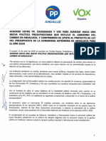 Acuerdo Presupuestos Andalucía 2020
