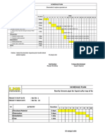 Schedule Plan Prov. of Repair Pelletizer Unit