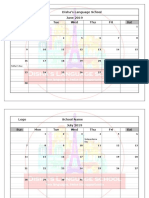 Disha's Language School June 2019 Sun Mon Tue Wed Thu Fri Sat