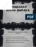 Perubahan Sosial Budaya