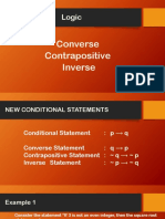Logic Converse Contrapositive Inverse