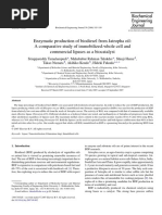 Enzymatic Production of Biodiesel From Jatropha Oil: A Comparative Study of Immobilized-Whole Cell and Commercial Lipases As A Biocatalyst