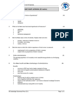 Chapter 1: Worksheet Mark Scheme: (20 Marks)