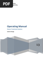 Operating Manual: Ozone Treatment System