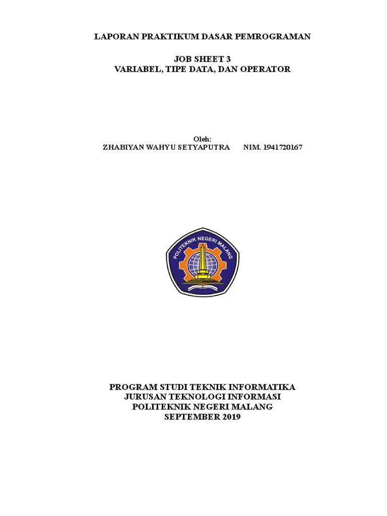 Laporan Praktikum Pemrograman Java | PDF