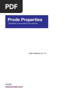 Prode Properties: Properties of Pure Fluids and Mixtures