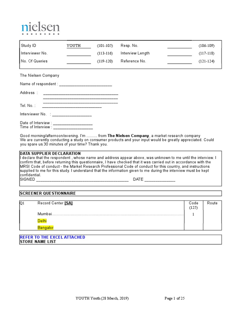 Data Supplier Declaration: Refer To The Excel Attached | PDF | Hair ...