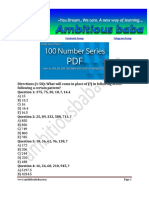 100 Number Series Question PDF
