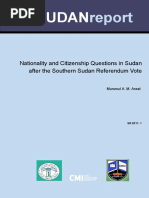 3933 Nationality and Citizenship Questions in Sudan