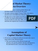 Capital Market Theory-Topic Five