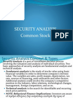 Security Analysis - Common Share