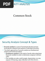 7 Security Analysis - Common Share