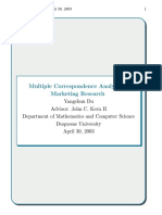 Multiple Correspondence Analysis in Marketing Research
